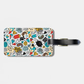 verrückter Kopf Gepäckanhänger (Rückseite horizontal)