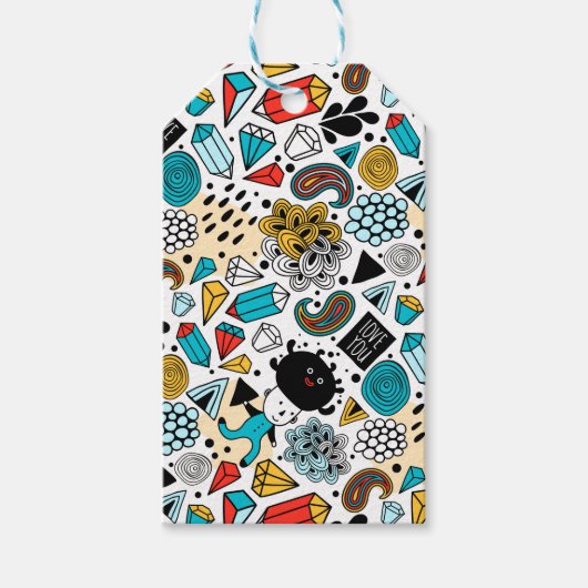 verrückter Kopf Geschenkanhänger (Vorderseite)