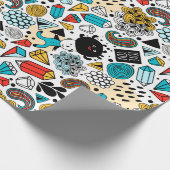 verrückter Kopf Geschenkpapier (Ecke)