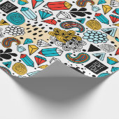 verrückter Kopf Geschenkpapier (Ecke)