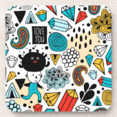 verrückter Kopf Getränkeuntersetzer (Vorderseite)