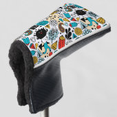 verrückter Kopf Golf Headcover (3/4 Vorderseite)