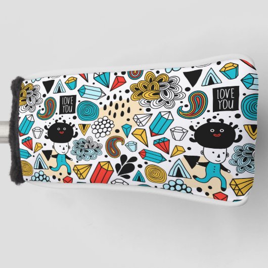 verrückter Kopf Golf Headcover (Vorderseite)