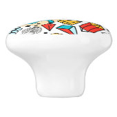 verrückter Kopf Keramikknauf (Seitenansicht)