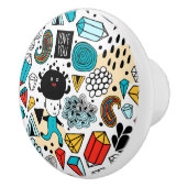 verrückter Kopf Keramikknauf (Rechts)