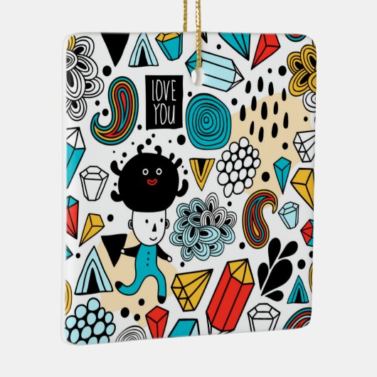 verrückter Kopf Keramikornament (Rechts)