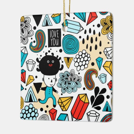 verrückter Kopf Keramikornament (Links)