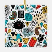 verrückter Kopf Keramikornament (Vorderseite)