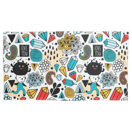 verrückter Kopf Kissenbezug (Vorderseite)