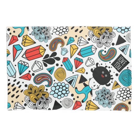 verrückter Kopf Kissenbezug (Vorderseite)