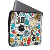 verrückter Kopf Laptopschutzhülle (Vorne Rechts)