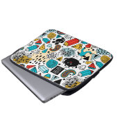 verrückter Kopf Laptopschutzhülle (Vorne Knopf)