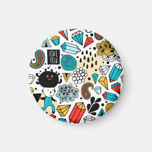 verrückter Kopf Magnet