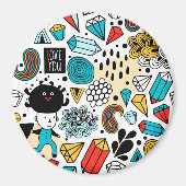 verrückter Kopf Magnet (Vorne)