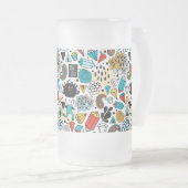 verrückter Kopf Mattglas Bierglas (VorderseiteRechts)