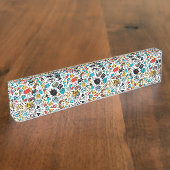 verrückter Kopf Namensplakette (Seite)