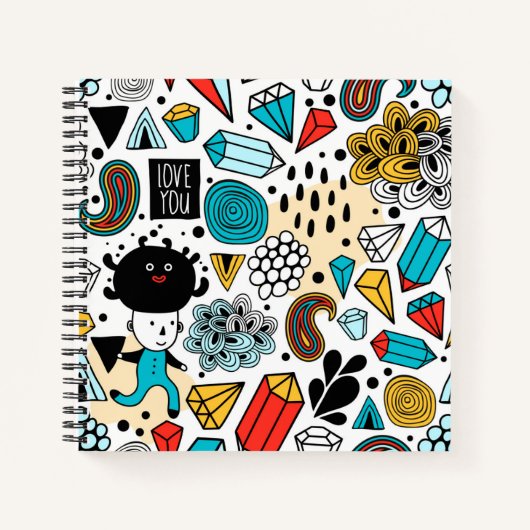 verrückter Kopf Notizblock (Vorderseite)