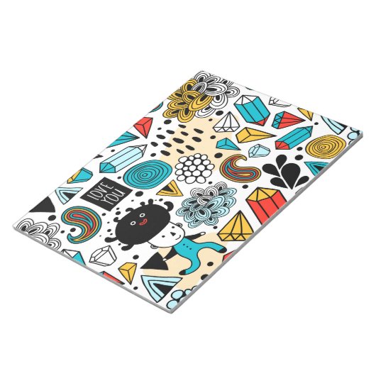 verrückter Kopf Notizblock (angewinkelt)