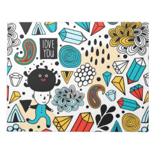 verrückter Kopf Notizblock