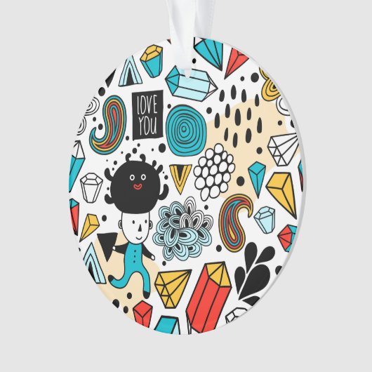 verrückter Kopf Ornament (Vorderseite)