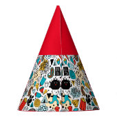 verrückter Kopf Partyhütchen (Rückseite)