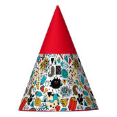 verrückter Kopf Partyhütchen (Vorderseite)