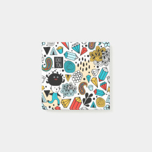 verrückter Kopf Post-it Klebezettel