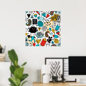 verrückter Kopf Poster (Heimbüro)