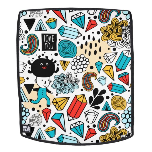 verrückter Kopf Rucksack (Abnehmbare Front)