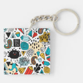 verrückter Kopf Schlüsselanhänger (Rückseite)