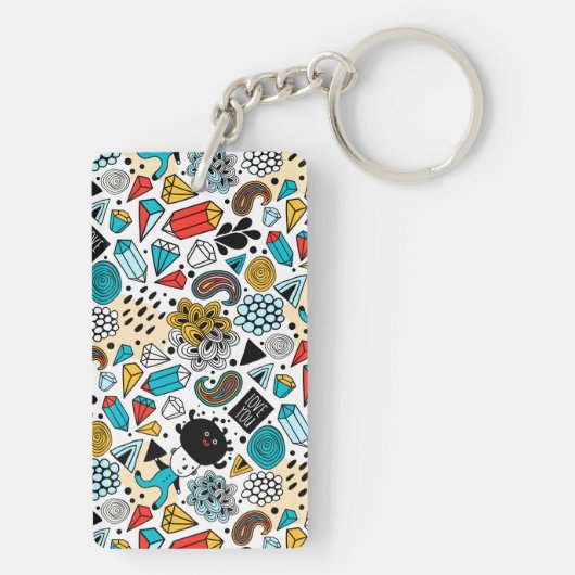 verrückter Kopf Schlüsselanhänger (Rückseite)