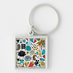 verrückter Kopf Schlüsselanhänger