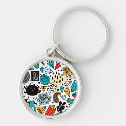 verrückter Kopf Schlüsselanhänger (Vorne)