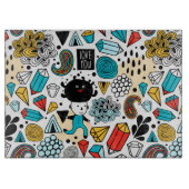 verrückter Kopf Schneidebrett (Vorderseite)