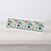 verrückter Kopf Schreibtischnamensplakette (Vorderseite )