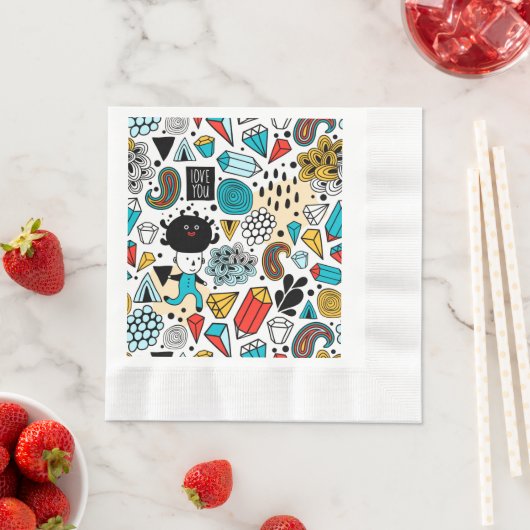 verrückter Kopf Serviette (Beispiel)