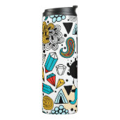 verrückter Kopf Thermosbecher (Nach links gedreht)