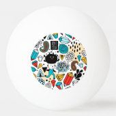 verrückter Kopf Tischtennisball (Rückseite)