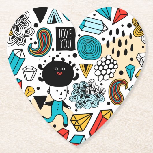 verrückter Kopf Untersetzer (Vorderseite)