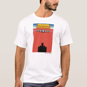Verrückter Krabben-Tiananmen-T - Shirt