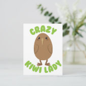 verrückter Kreis der Kiwi Postkarte (Stehend Vorderseite)
