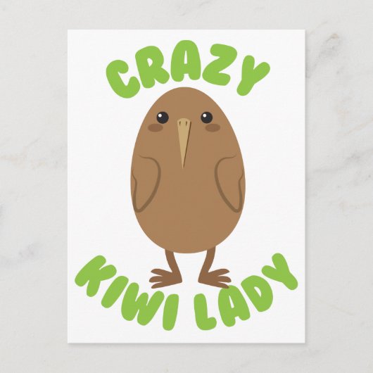 verrückter Kreis der Kiwi Postkarte (Vorderseite)
