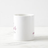 Verrückter Lehrer Personalisierter Name Kaffeetasse (Mittel)