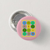 Verrückter Mathe-Button Button (Vorne & Hinten)