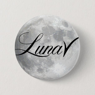 Verrückter Mond-Knopf Button