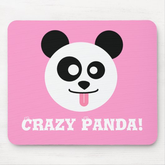 Verrückter Panda Mousepad (Vorne)