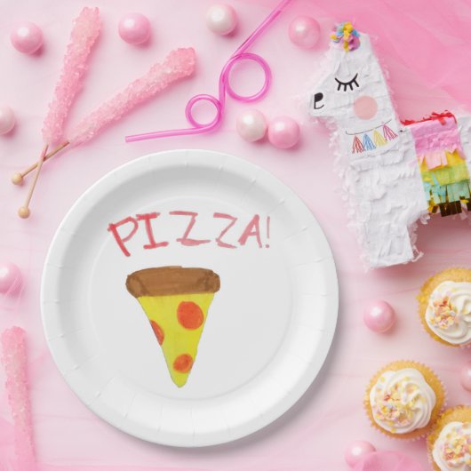Verrückter Pizza-Teller Pappteller (Party)