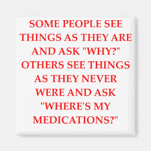 verrückter Psychiaterwitz Magnet