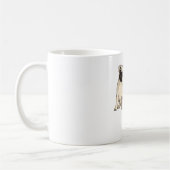 Verrückter Pug-Typ Kaffeetasse (Links)