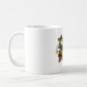 Verrückter querer mit Augen Planarian-Wurm-Entwurf Kaffeetasse (Links)